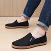Fashion Classic Mens Canvas Shoe Outdoor Light Walking Flats Summer Breathable Hollow Out Mesh Shoes for Men Comfortable Slip-on Loafers
