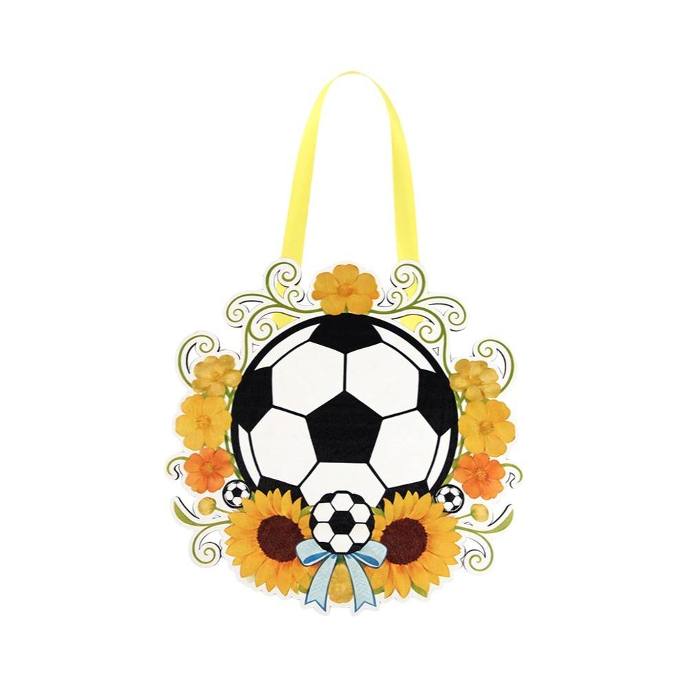 

Handmade Football Door Hanging Sunflower Flowers Home Decor Ornaments Fan Party Style B