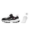 Skechers I Conik Synthetic Leather Low top Casual Shoes Black Pink Unisex 8701646L-BKNP