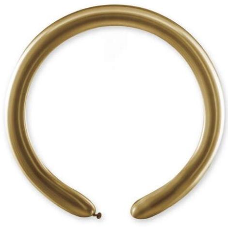 Balony Modeliny Rurki Złote Metaliczne 100Szt.
