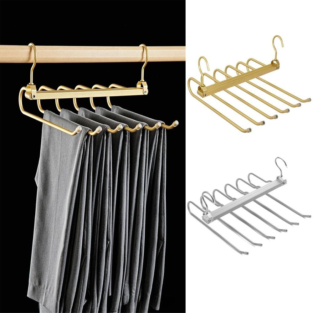 Aluminum Alloy 360°Rotating Hook Hangers Multi-Functional Tie Hangers  Wardrobe Storage