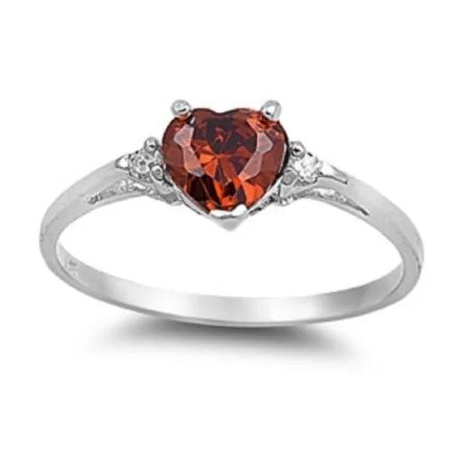 Romantic Pink Heart Shaped Ring For Female Cubic Zirconia Bridal Wedding Party With Minimalist Fashion Jewelry Accessories