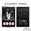 24 Pieces Almond Glitters Fingernails Acrylic Full Cover Press On Nail Artificial Nail For Quick And Stylish Manicures