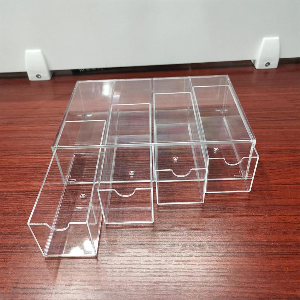 Compact Desktop Makeup Organizer, Ideal for Bedroom, Office Or Countertop.