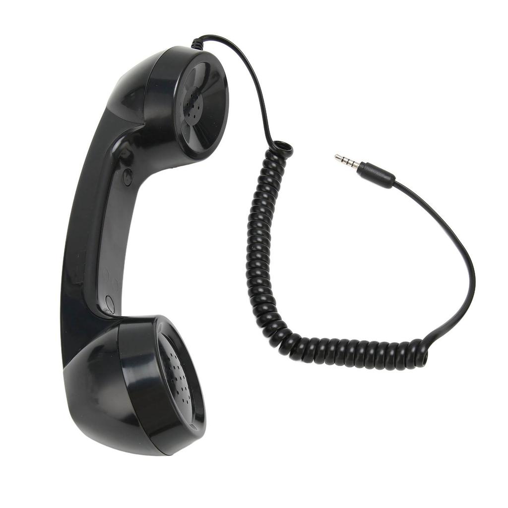 Retro Phone Handset Multifunction Radiation Proof Handheld Cell Phone Receiver for Mobile Phones Computers