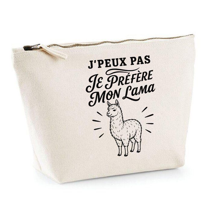 Trousse de toilette - PLANETEE - J'peux pas minimaliste - Beige - 100% coton - 3 L