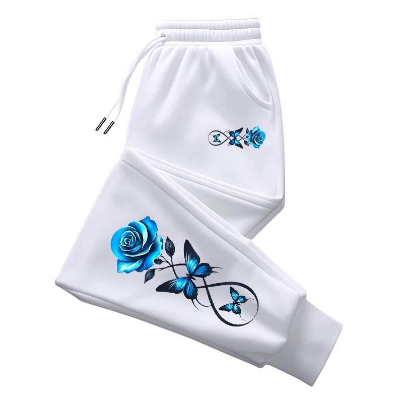 Arrival Women's Trousers Fashion Flower Print Sweatpants Home Outdoor Comdort Sporty Casual Versatile Jogging Pants