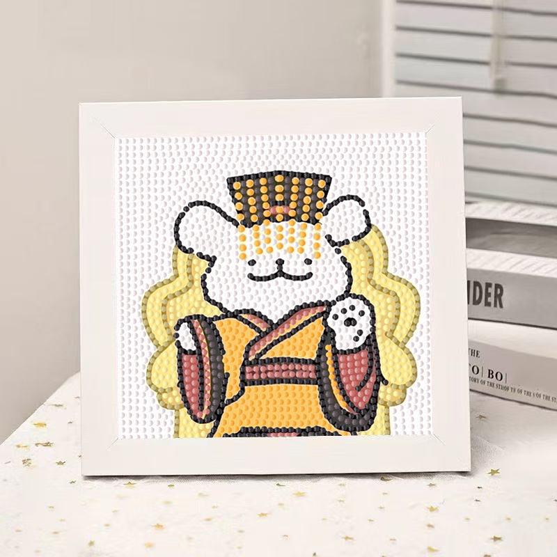 High-End Diamond Painting Diy Van Gogh Starry Sky Cat Creative Handmade Toy Table Decoration Diamond Painting With Frame