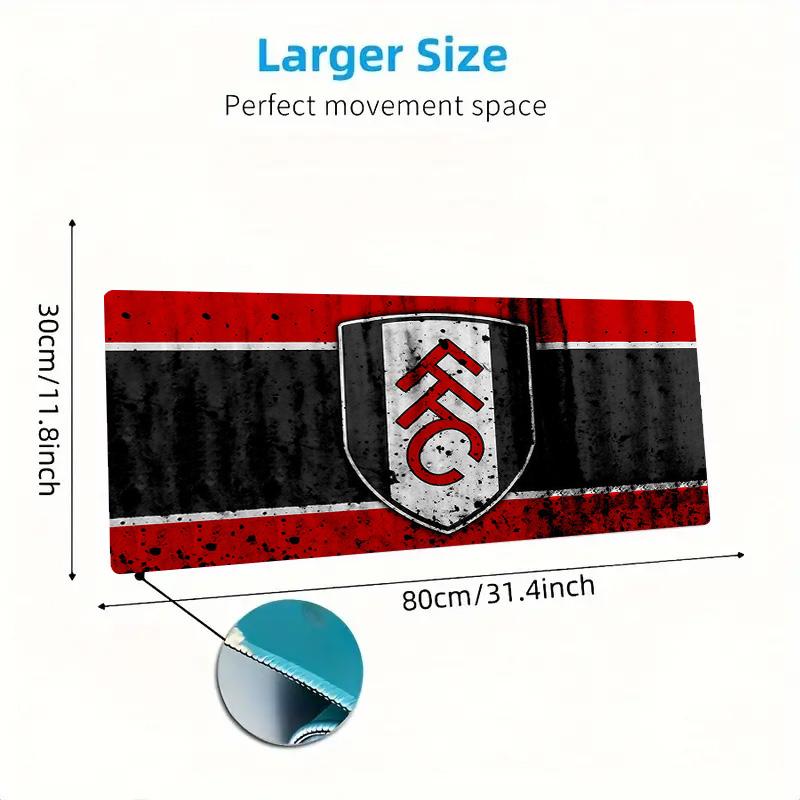 Fulham FC Print Cushion Non-slip Laptop Tablet Big Mousepad XXL Mat Mini PC Playmat With Lock edge