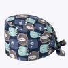 2021 Hot Sale Pharmacy Doctor Hospital Uniform Fashion Printing Scrub  Pet Grooming Doctor Work Hat Cotton Medical Nurse Hats
