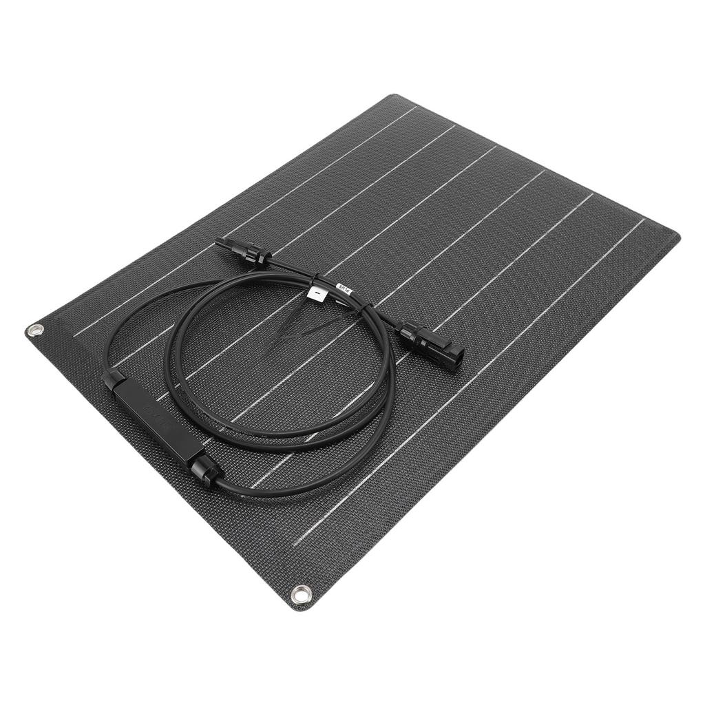 Solar Charger 30W 18V ETFE Flexible Monocrystalline Silicon Solar Panel Charger for 12V Battery