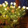 42LED Solar Artificial Flower Light Realistic Waterproof Landscape Lamp  Lawn Lighting