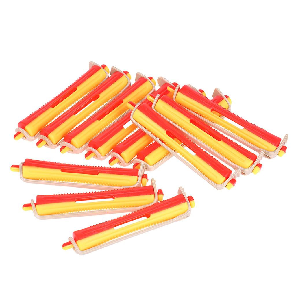 12 Pieces Salon Cold Rods Hair Roller With Rubber Band Curling Curler Perms Hairdressing Styling Tool for Girls Women Hair