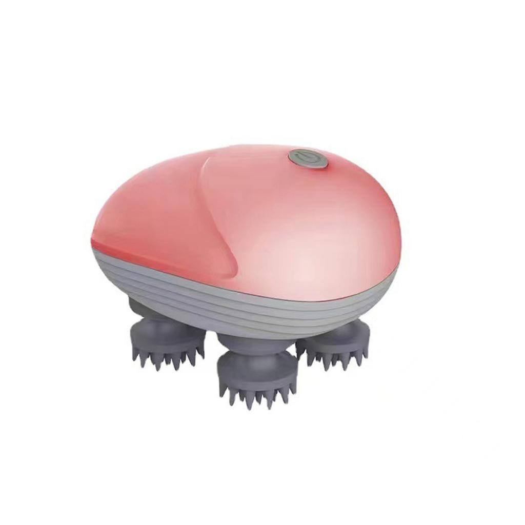 Electric Scalp Massager Cordless Head Massager with 4 Kneading Heads Portable Handheld Head