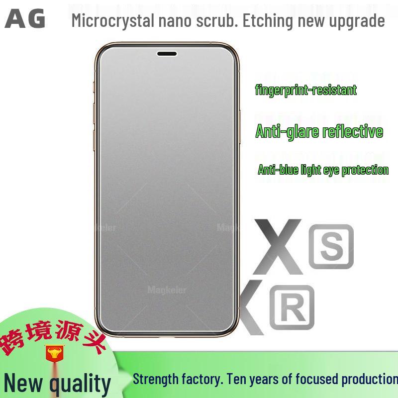 Apple i12/6.1/6.7 Matte Gehärteter Displayschutz für XsMax, XR, 6S - Augenschutzfolie