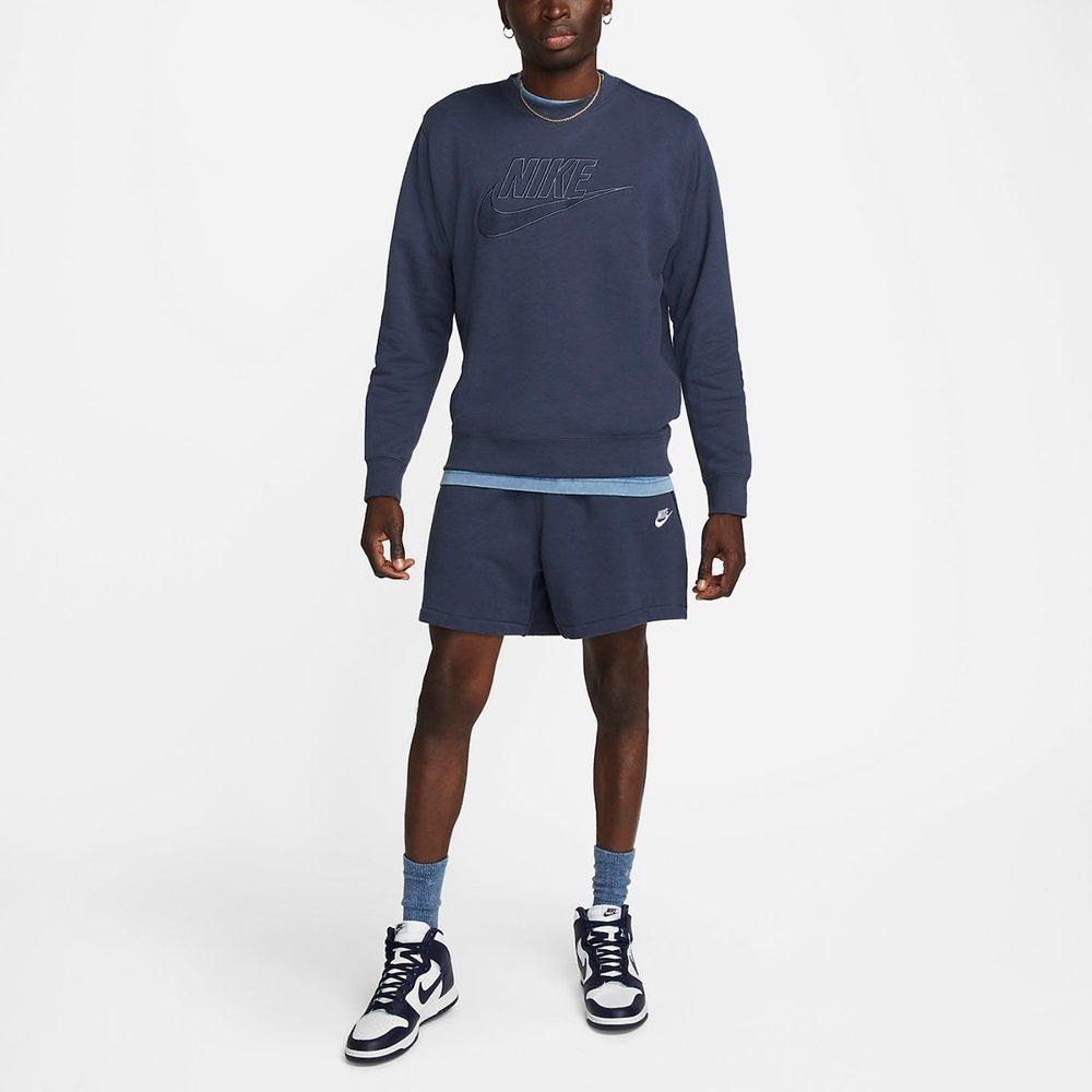 Nike Sweatshirts Men's Blue Crew Neck Moderate Regular DQ4584-437