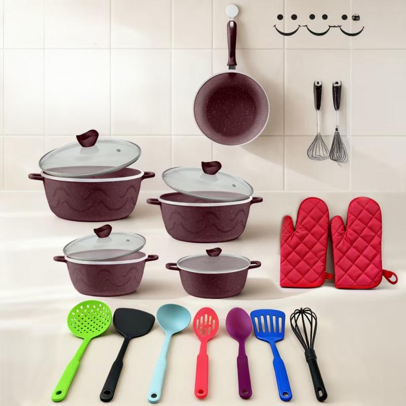 Lan Tuan Aluminum Die-cast Non-stick Cookware Set