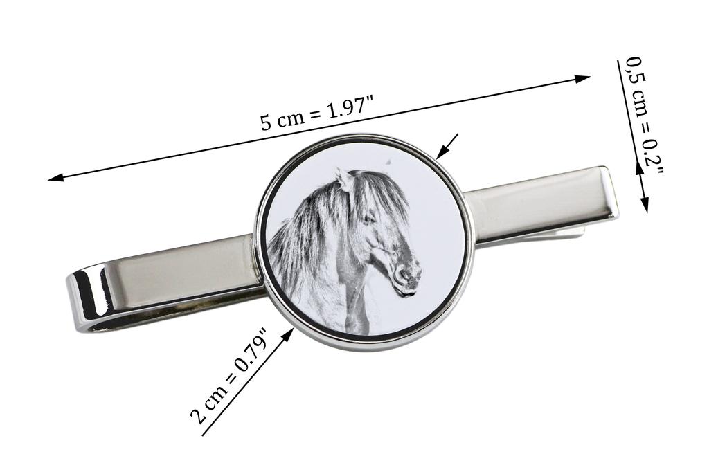 Henson Horse - tie clip with a horse, personalized tie clip, a unique gift for a man from the Art-Dog brand