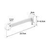 Yamazaki Tower Indoor Clothes Drying Pole Holder, Wide Depth, White, W4 x D23.7 x H5-6.5cm (per pole, including adjustment screws), Indoor Drying, Won