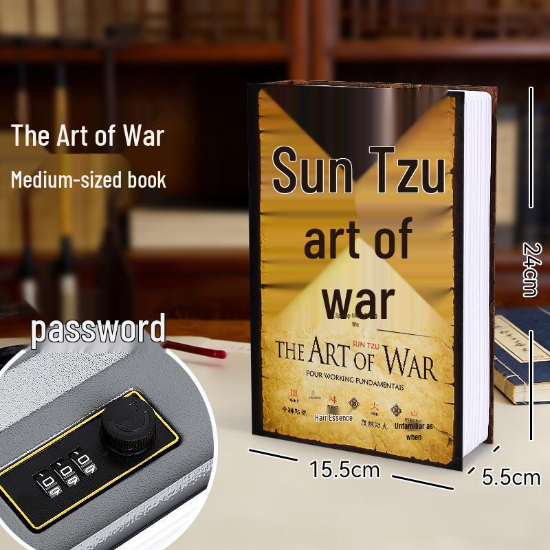 Creative Simulated Book Hidden Cash Savings Jar for Home or Study Room