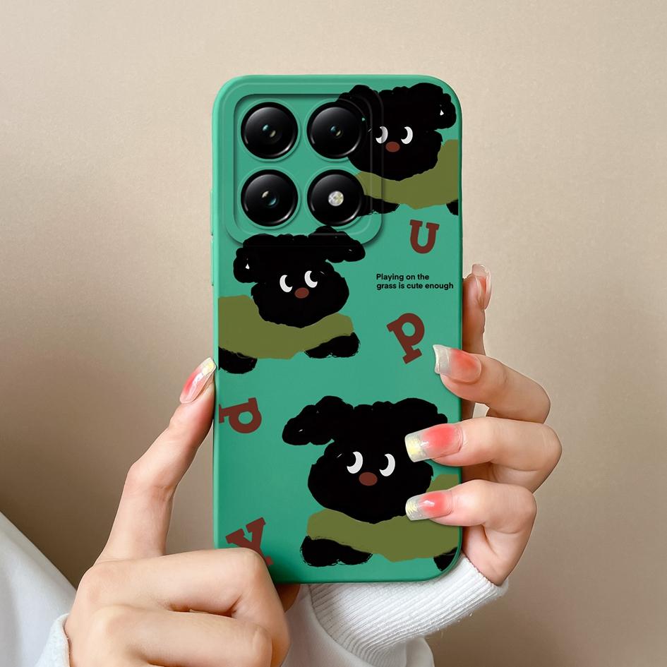 Weiche neue Hüllen für Xiaomi 14T 15 Pro Capa Hübsche Wolkenblumen Stilvoller Schutz aus flüssigem Silikon Langlebiger Anti-Tropfen für Xiaomi Shell Back Covers