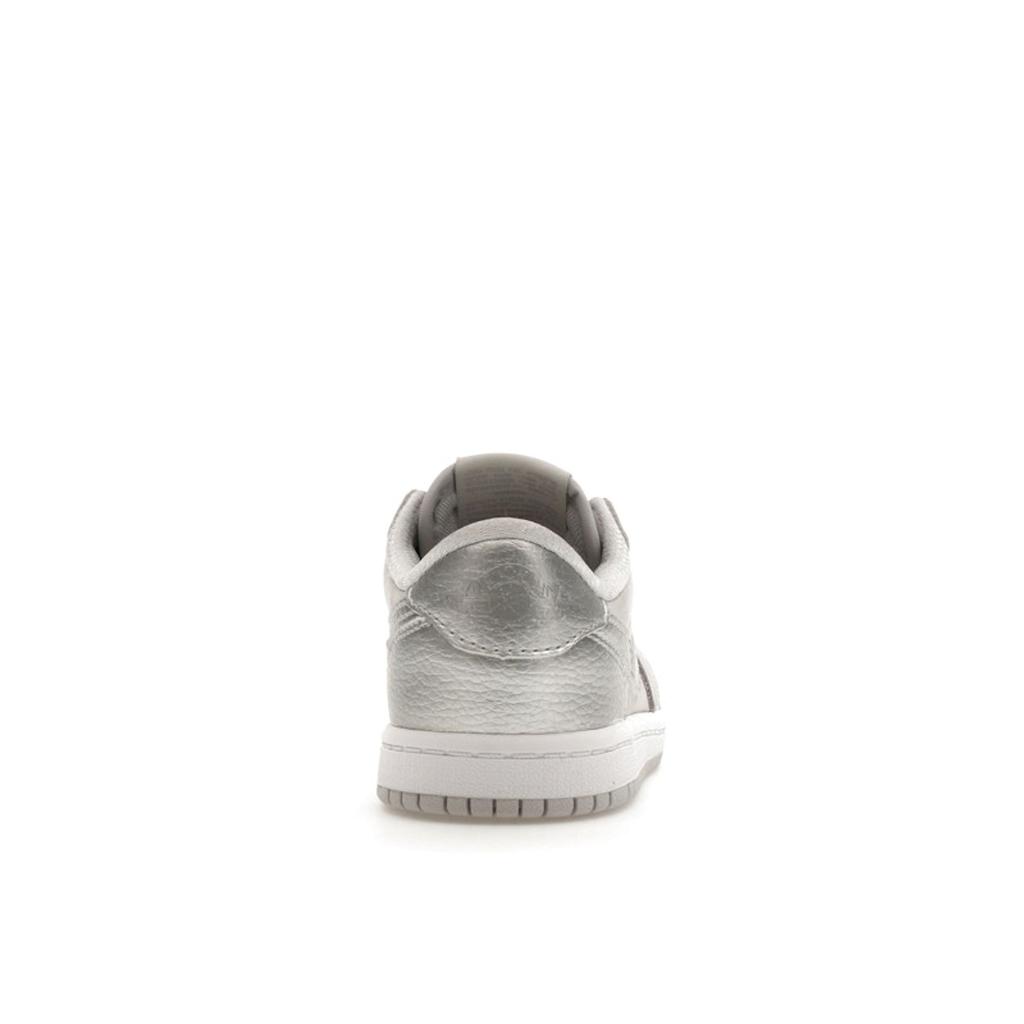 Air Jordan 1 Retro Low OG TD Metallic Silver Baby Sneakers Grey Neutral-Grey White FQ5435-002