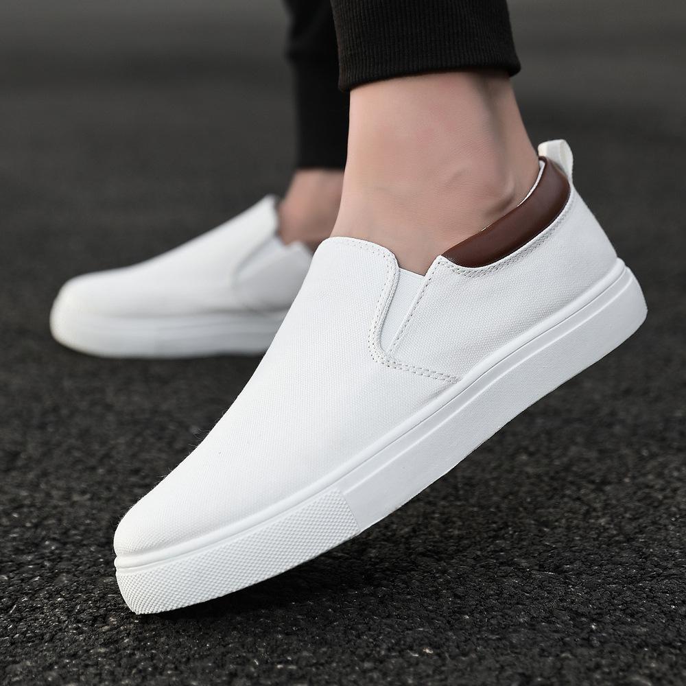 2024 Plus Size Men's Korean Slip-On Canvas Shoes - Old Beijing Style