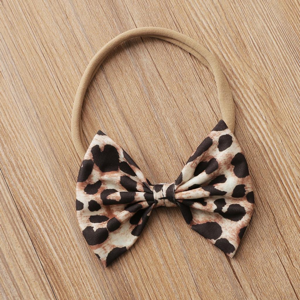 Newborn Infant Baby Girls Valentine Leopard Print Romper Bodytsuit+Skirt Set