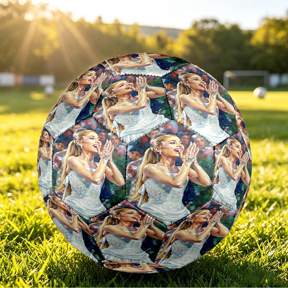 Ariana Grande Size 5 Soccer Ball, Durable Standard Football For Training Match Outdoor Sports