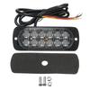 Red 36W 12 LED Car Truck Hazard Beacon Flashing Strobe Light Bar Waterproof