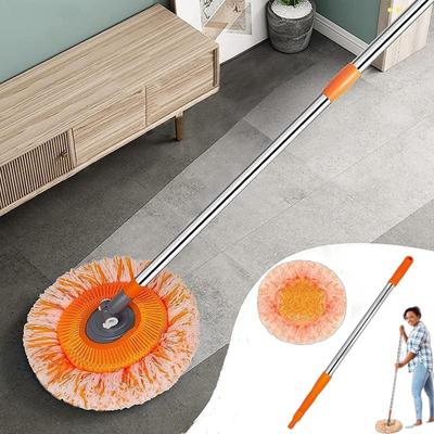Vadrouille de nettoyage tournesol, vadrouille de nettoyage réglable rotative à 360 °, vadrouille de nettoyage murale extensible, vadrouille en microfibre à long manche pour fenêtre de plafond mural