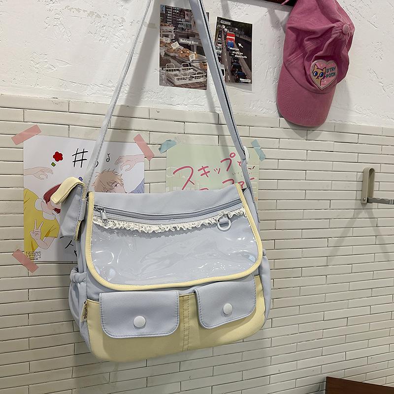 Japanese Harajuku Cute Girl Ulzzang Y2K Ita Bag Sweet Doll Bag Large Capacity Casual Crossbody Bag Women Shoulder Bag