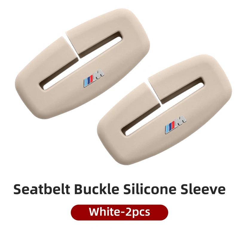 Car Sticker 2025 Hot Silicone Anti Scratch Car Seat Belt Clip Protector Buckle Lock Cover For BMW X1 X2 X3 X5 E46 E90 E70 F20 E6