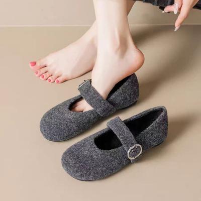 2026 New Mary Jane Shoes Women Wear New Autumn and Winter French Retro Temperament Flat Shoes for Women  Zapatos