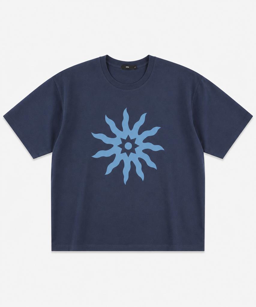 Ousa Solar Bloom Printed Short Sleeve T-Shirt 7 Colors