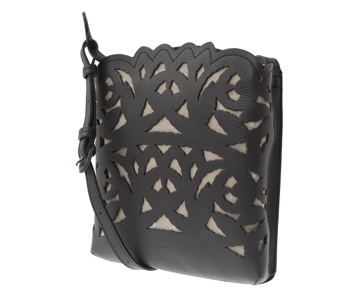 

Shoulder Bag Limited Garden Cutwork Large Shoulder Bag Gray [Genten] [WEB Color] Women s 43952-20 сірий колір