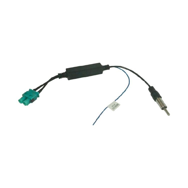 Twin Fakra Radio Antenna Adapter Converter Cable with Amplifier for Golf 1
