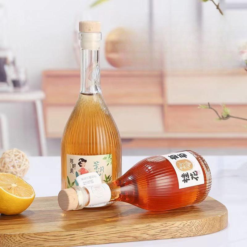 Mini Liquor Bottles 100/250ml Glass Spirit Bottles Alcohol Shot Bottles Juice Bottle Glass Empty Bottle Bottle With Sealing Cork