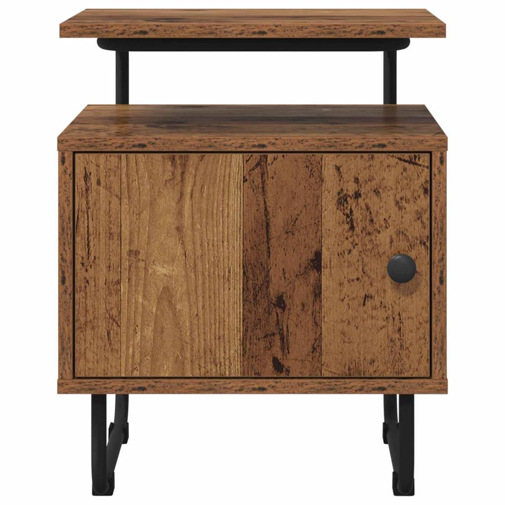 Nightstand Reclaimed Wood Engineered Wood