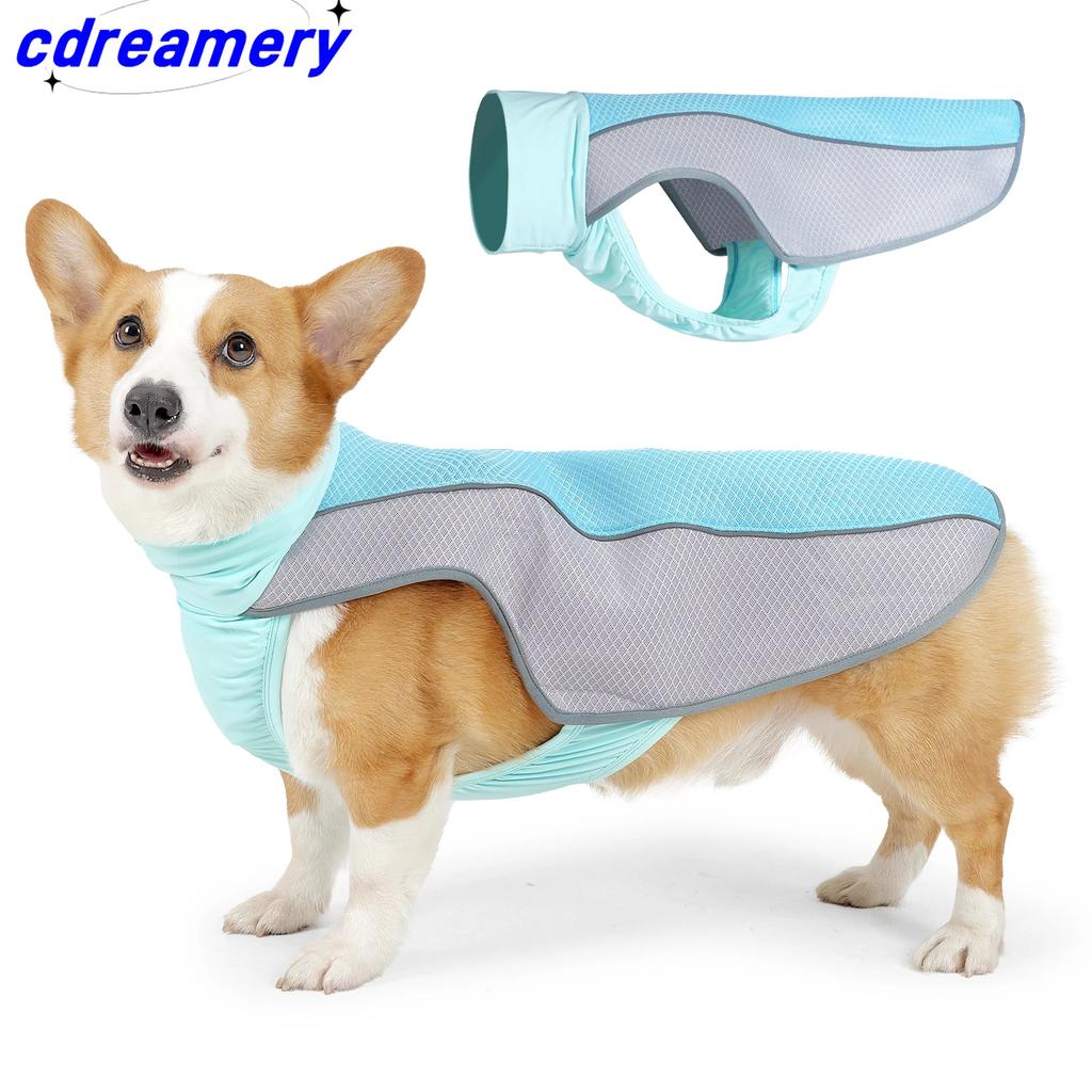 Cooling Vest, Cooling Jacket for Dogs, Evaporation Cooler Coat for Pets, Reflective Material for Large Medium Small Dogs