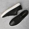 Fashion New Men's Shoes Brand Classic Casual Genuine Leather Soft Walking Men Sneaker Shoes White Black RunningTrendy Sneakers for Men