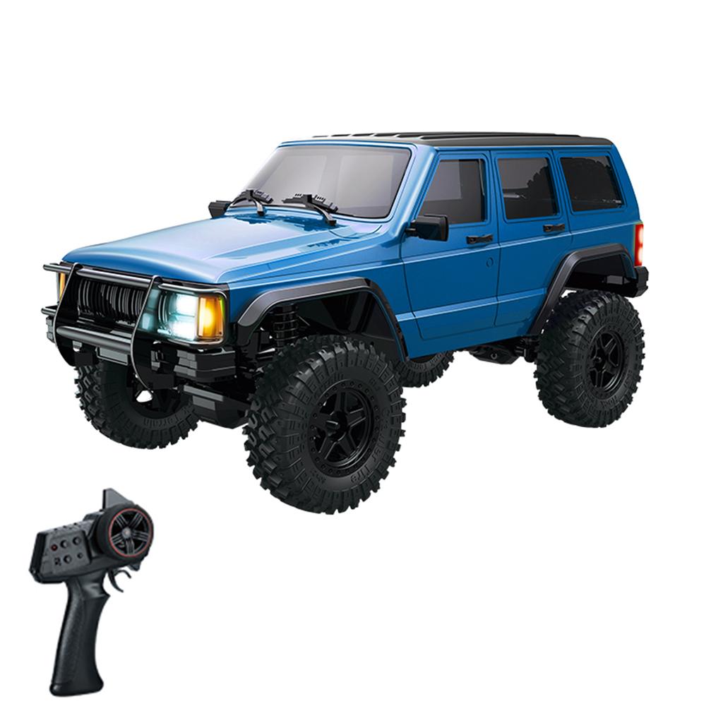 Remote Control Car, 2.4GHz 4WD Rechargeable Electric Off-Road Vehicle with LED Lights 3 Batteries, 1