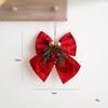 Classical Joyful Bows Ornament Cloth Designs Christmas Tree Fabric Decors Ideal for Christmas Decorations Year After Year