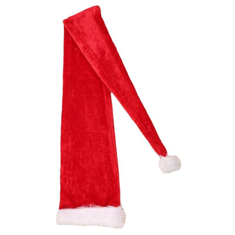 Extra Lange Superlange Weihnachts-Nikolausmütze Kinder Erwachsene Weihnachten Xmas Mütze Geschenke Neujahrsfest Feiertagsparty Zubehör Requisiten