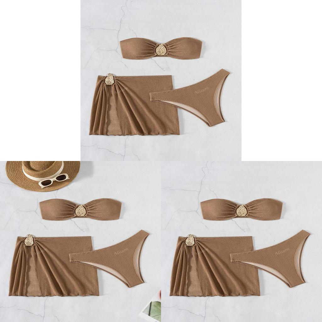 Damen Bikini Dreiteiler aus Polyester für Schwimmen und Wassersport
