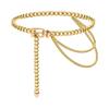 Multi Layer Punk Silver Metal Chain Belts For Women Long Tassel Waist Gold Chain Dress Belt Female Jeans Waistband Body Chain