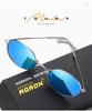 AORON Polarized Round Metal Fashion Sunglasses A604 Mirror Edition