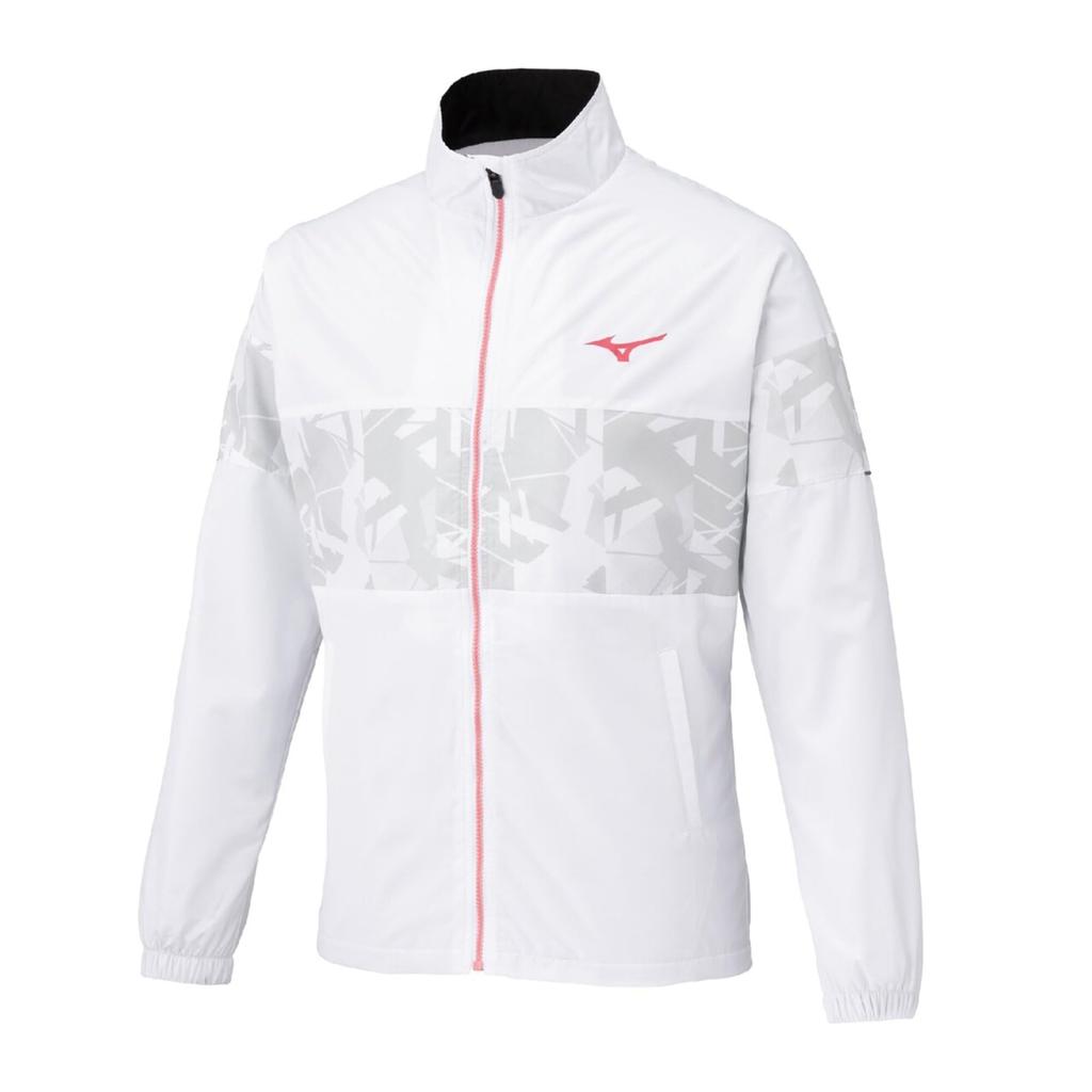 Mizuno Breath Thermo Warmer Tennis and 62MEC503 Jacket, Water-Repellent Heat-Generating, White,