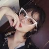 Fashion RMM Brand New Cat Eye Plain Glasses Anti Blue Light Glasses Frame Retro Big Frame Eyeglasses for Women