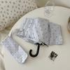 Lightweight Polka Dot Folding Umbrella Compact Portable Travel Outdoor Umbrella  Daily Use